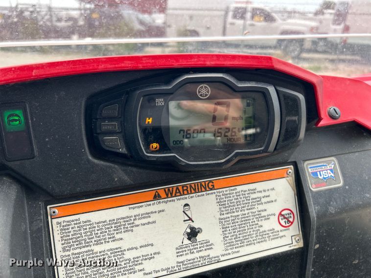 image for item OK9638 2017 Yamaha YXM700  utility vehicle