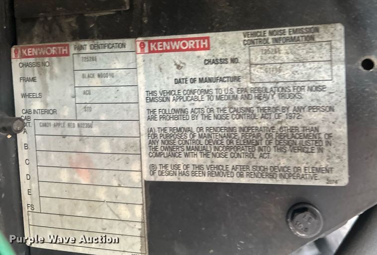 image for item AF9633 1996 Kenworth T800  dump truck