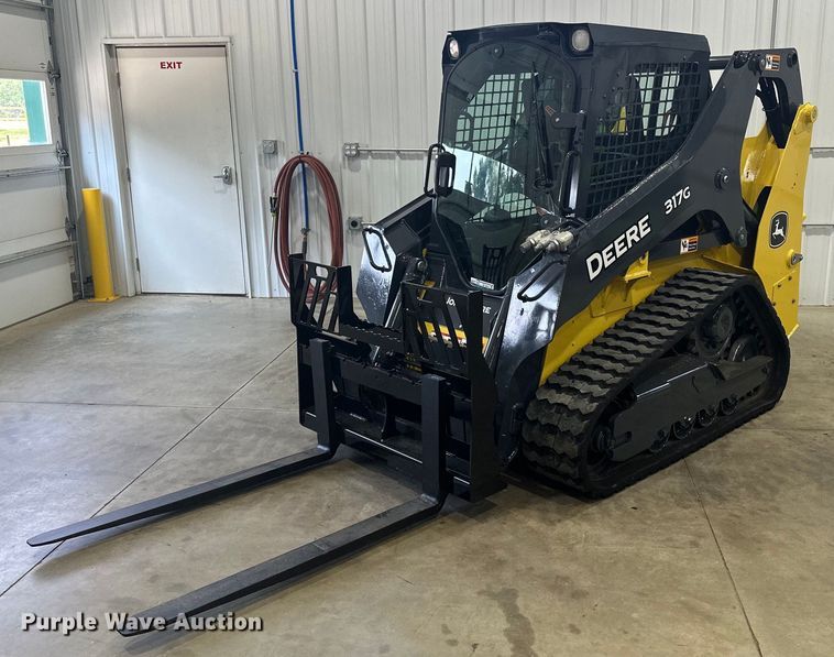 image for item AF9643 2019 John Deere 317G  tracked skid steer loader
