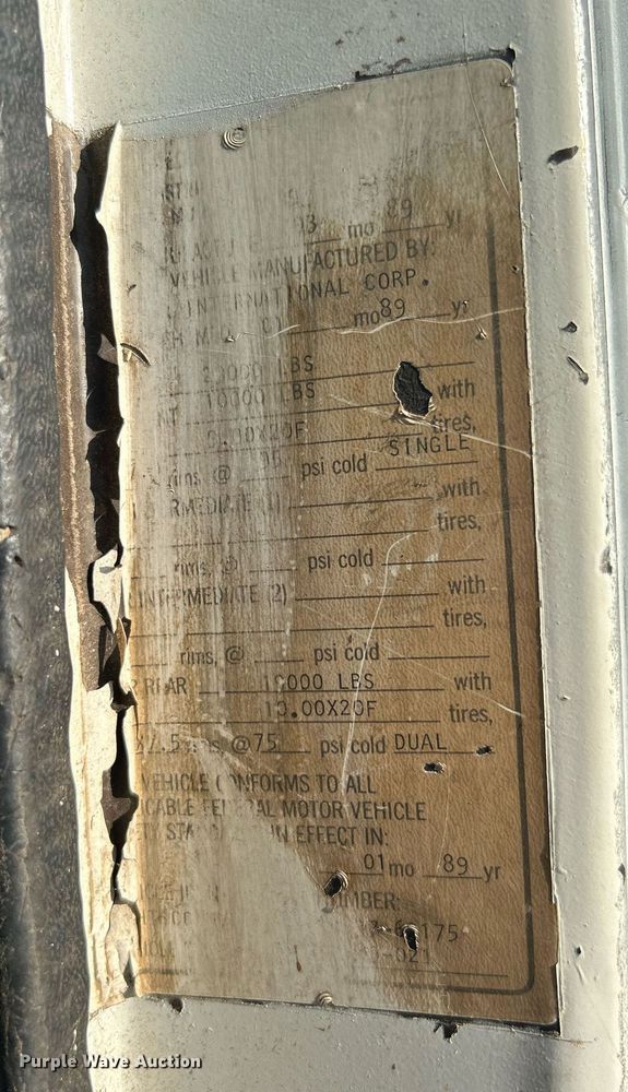 image for item DI7890 1990 International 4700  bucket truck