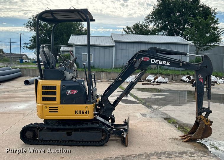 image for item DI7896 2016 John Deere 17G  mini excavator