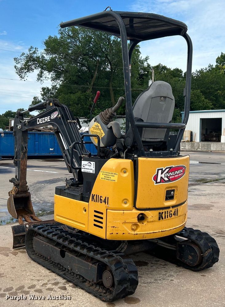 image for item DI7896 2016 John Deere 17G  mini excavator