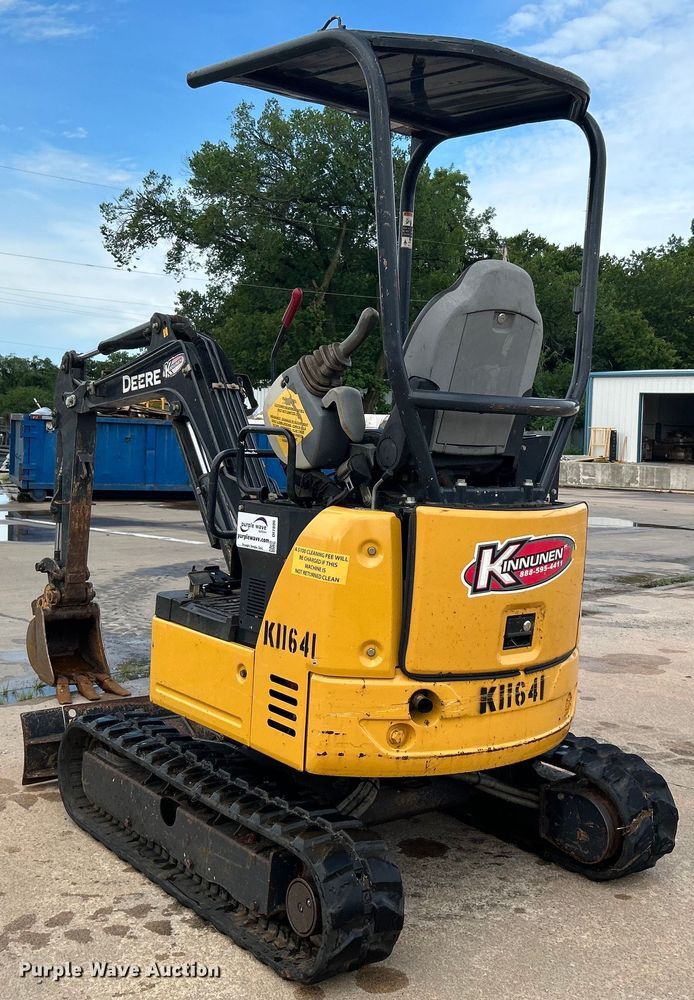 image for item DI7896 2016 John Deere 17G  mini excavator