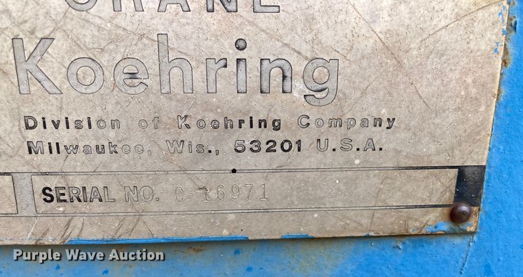 image for item DJ6178 1974 Koehring 440  crane