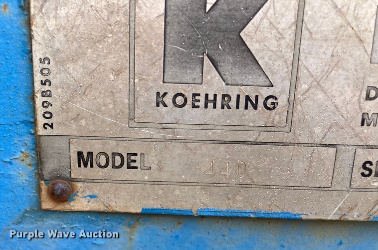 image for item DJ6178 1974 Koehring 440  crane