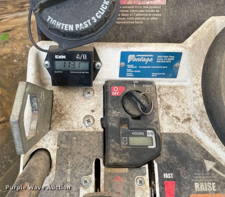 image for item DL3848 Vantage 156498-DV  concrete saw