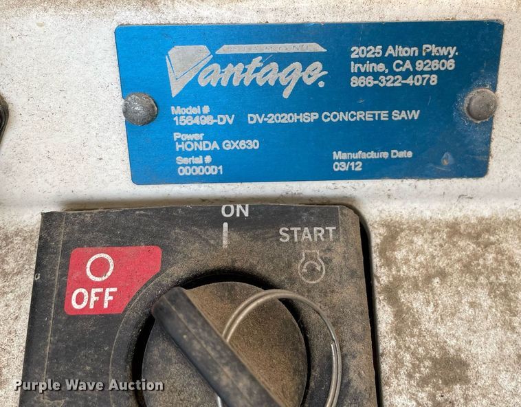 image for item DL3848 Vantage 156498-DV  concrete saw