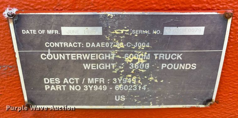 image for item DL3850 1989 Sky Trak 6000M  telehandler