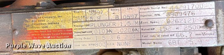 image for item DL3850 1989 Sky Trak 6000M  telehandler