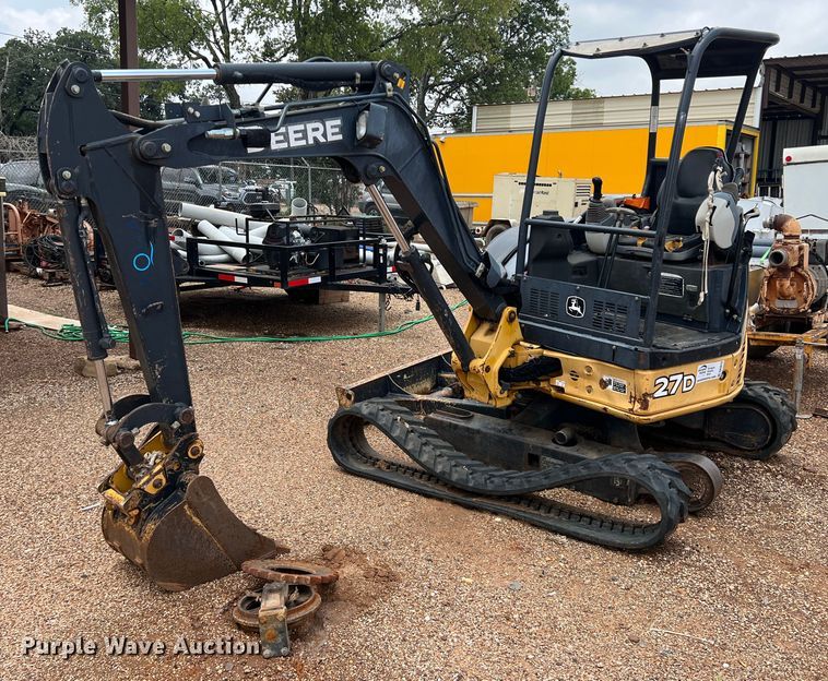 image for item DN3070 2012 John Deere 27D  mini excavator