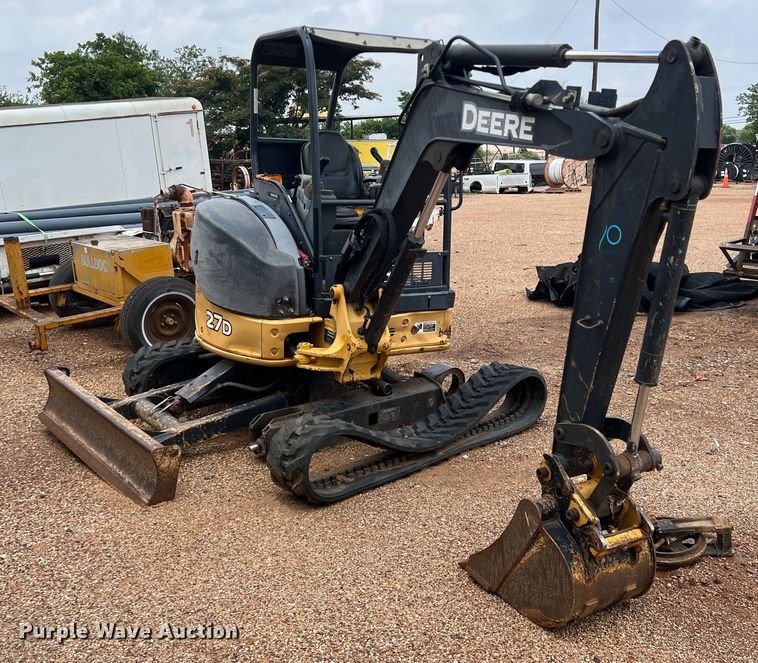 image for item DN3070 2012 John Deere 27D  mini excavator