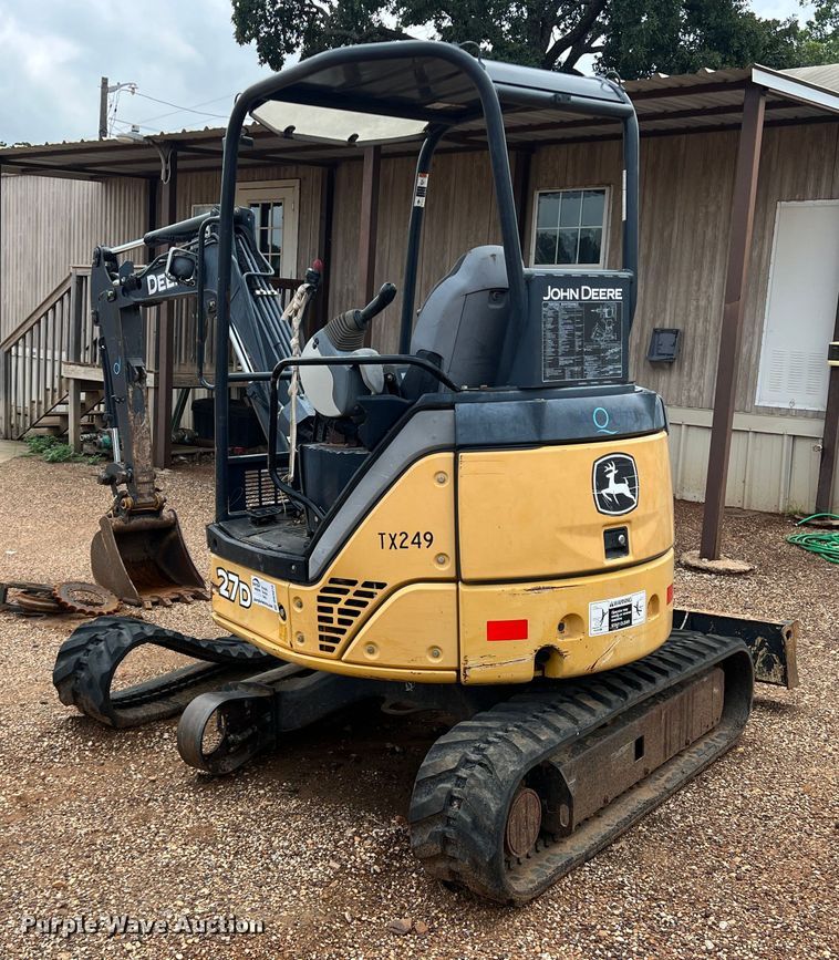 image for item DN3070 2012 John Deere 27D  mini excavator