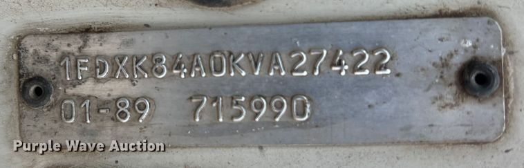 image for item DN3071 1989 Ford F800  reel truck