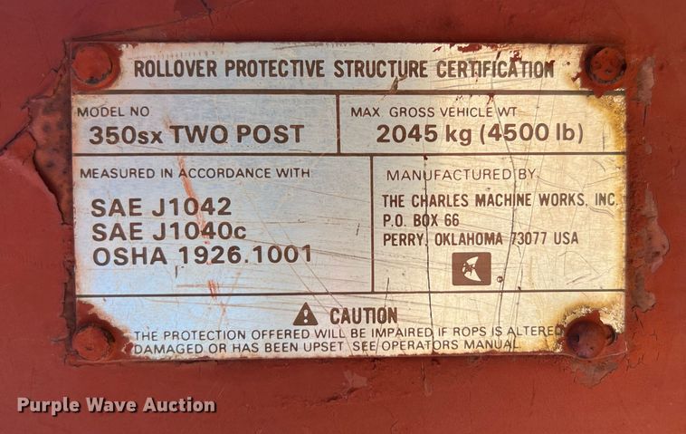 image for item DN3109 Ditch Witch 350SX  cable plow