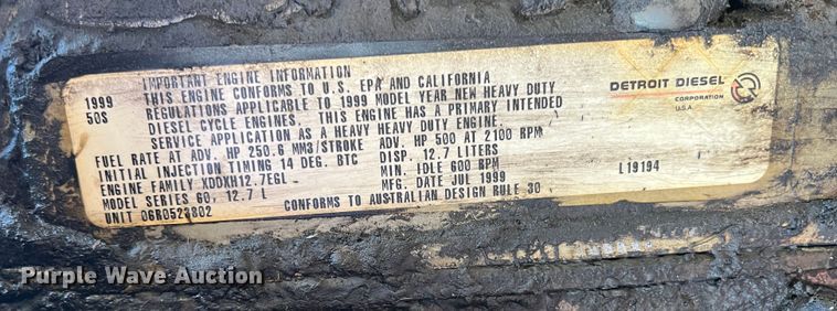 image for item DN3111 Detroit Diesel Series 60  engine