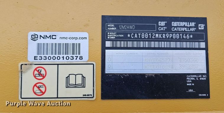 image for item DO2856 2014 Caterpillar 12M2 AWD VHP Plus  motor grader