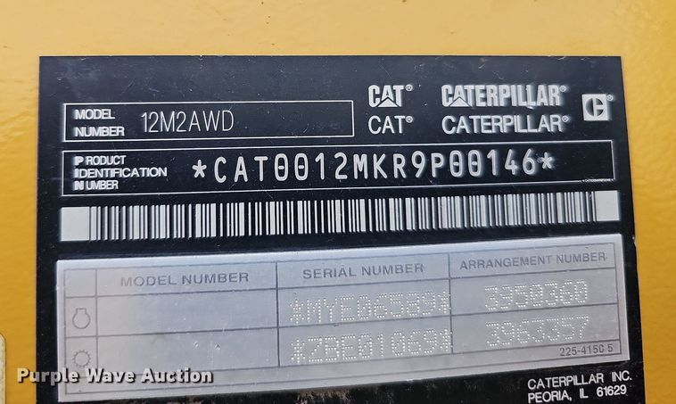 image for item DO2856 2014 Caterpillar 12M2 AWD VHP Plus  motor grader