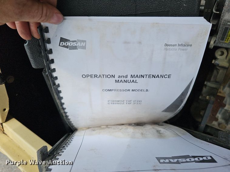 image for item DO2905 2014 Doosan P185WDZ-T4F  air compressor