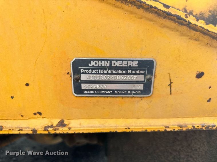 image for item DO5130 1984 John Deere 862  elevating scraper