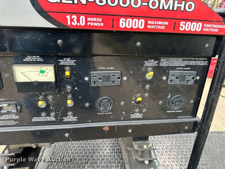 image for item DO5142 Mi-T-M Corporation Gen-6000-OMHO  generator