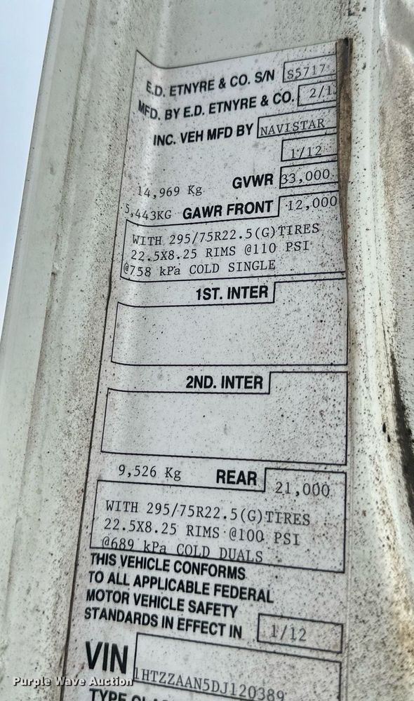 image for item DO5161 2013 International WorkStar 7300  oil distributor truck