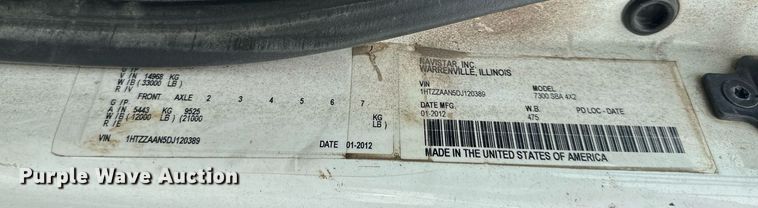 image for item DO5161 2013 International WorkStar 7300  oil distributor truck