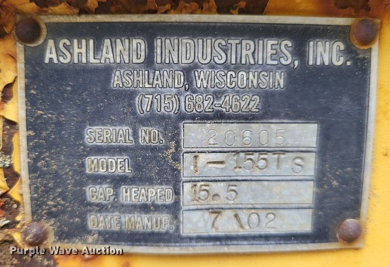 image for item DP5193 2002 Ashland I-155TS  scraper