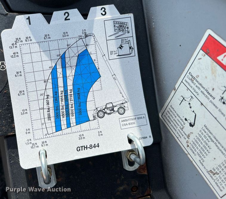 image for item DQ2115 2014 Genie GTH844  telehandler