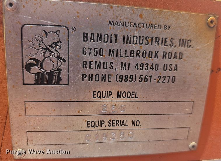 image for item DR3416 Bandit 250  wood chipper