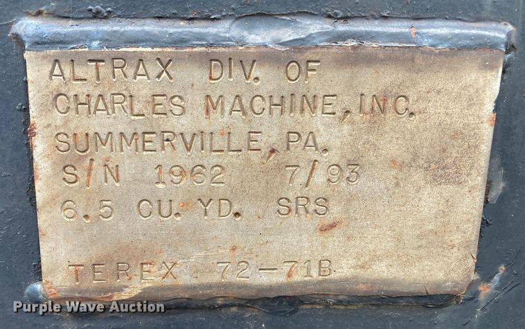 image for item HN9911 Altrax  144" W rock bucket