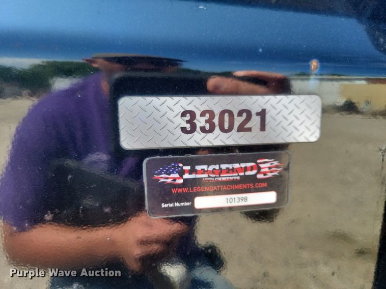 image for item JO9266 Legend  120" W skid steer snow pusher