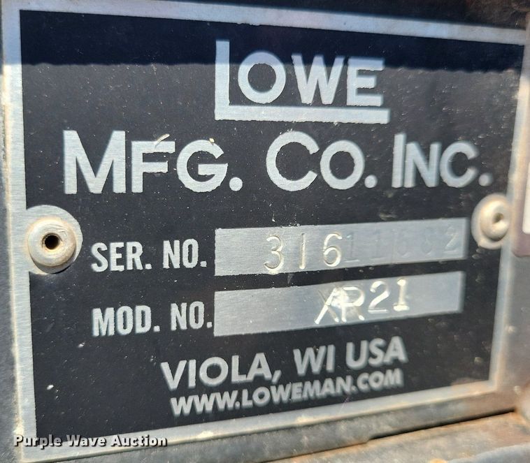 image for item JO9267 Lowe XR-21  skid steer trencher