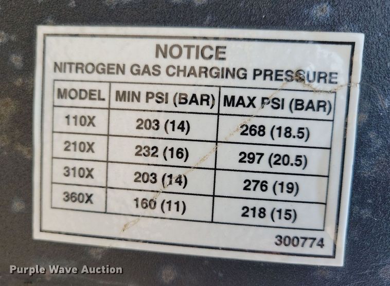 image for item JO9283 Erskine  skid steer breaker