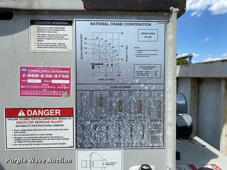 image for item KB9462 2012 Freightliner 114SD  crane truck