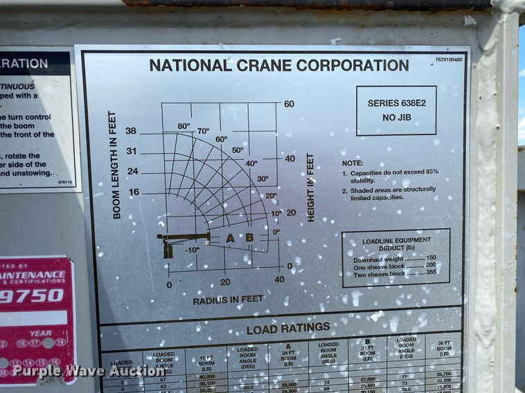 image for item KB9462 2012 Freightliner 114SD  crane truck