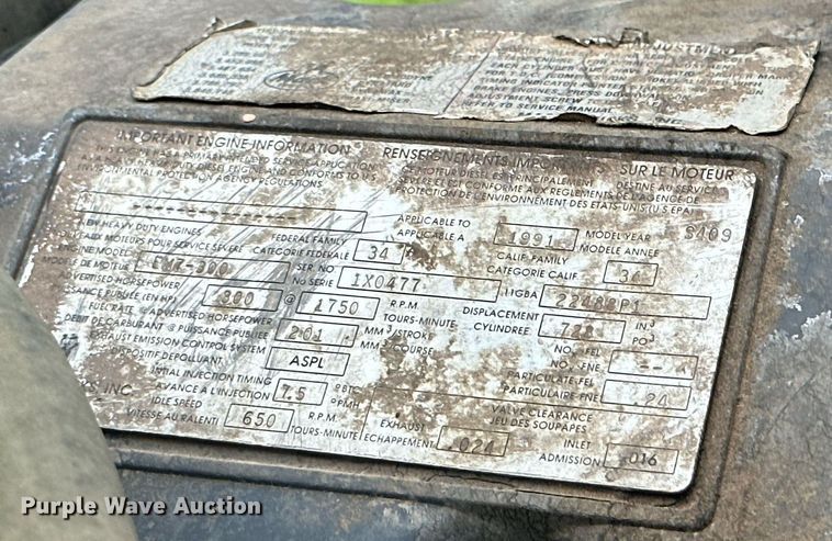 image for item KM9910 1992 Mack DM Series  ready mix truck