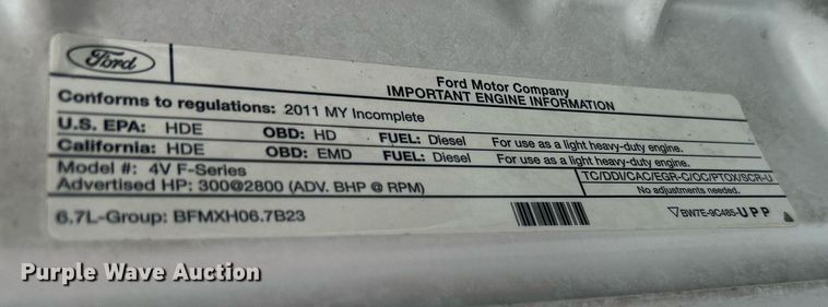 image for item KW9180 2011 Ford F550 Super Duty  bucket truck