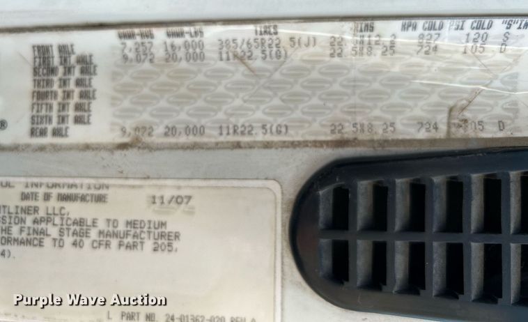 image for item KW9191 2008 Sterling Acterra  drilling rig truck