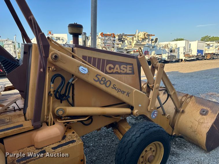 image for item KW9197 1992 Case 580 Super K  backhoe