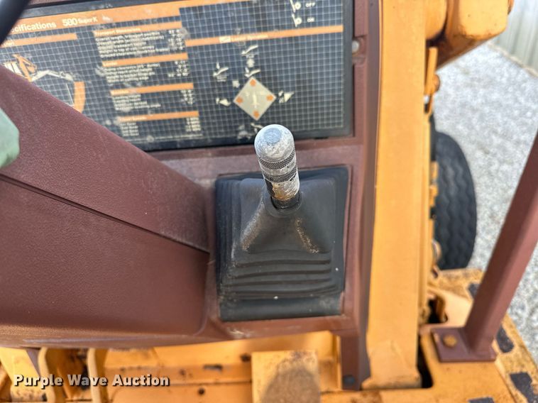 image for item KW9197 1992 Case 580 Super K  backhoe