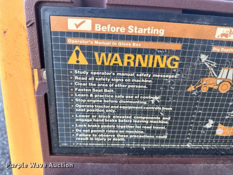 image for item KW9197 1992 Case 580 Super K  backhoe