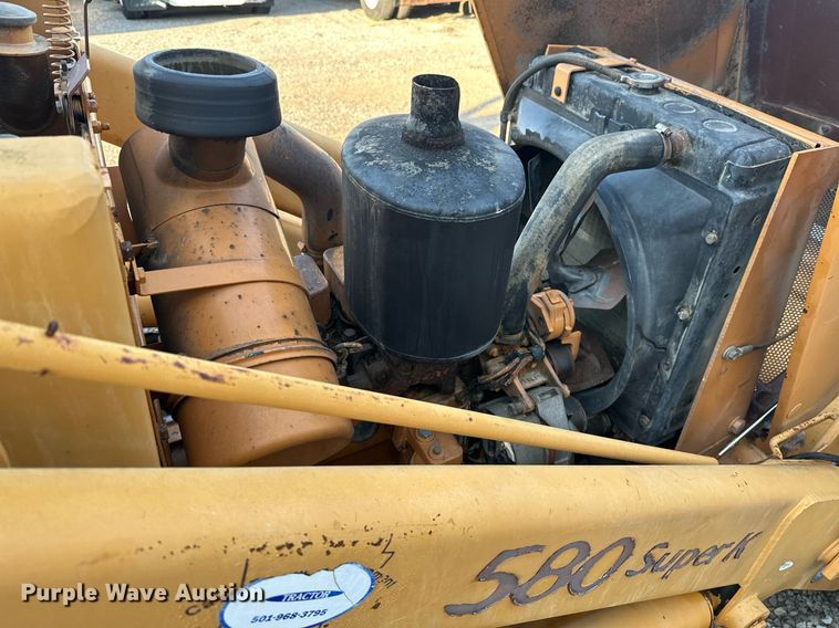 image for item KW9197 1992 Case 580 Super K  backhoe