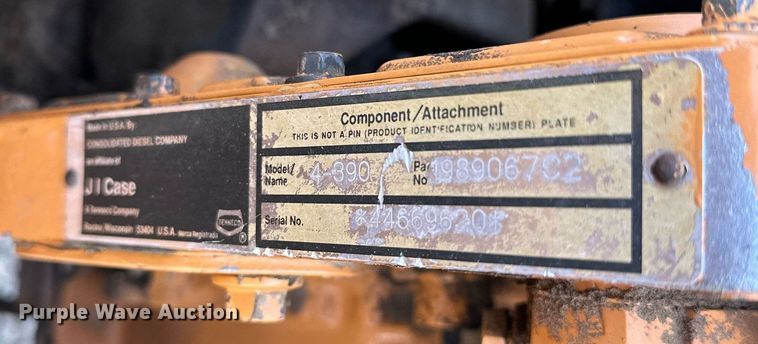 image for item KW9197 1992 Case 580 Super K  backhoe