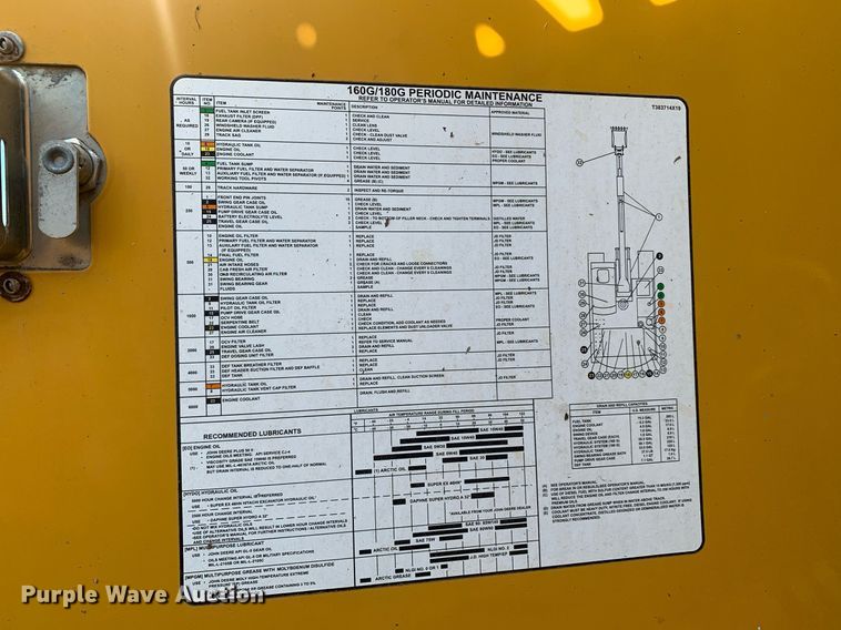 image for item LH9717 2019 John Deere 180G LC  excavator