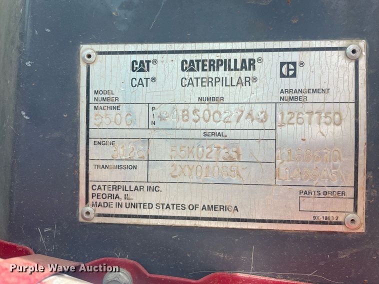 image for item LS9329 1998 Caterpillar 950G  wheel loader