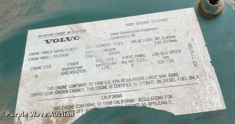 image for item LS9333 1998 Volvo A35C  haul truck