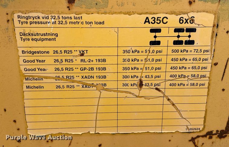 image for item LS9333 1998 Volvo A35C  haul truck