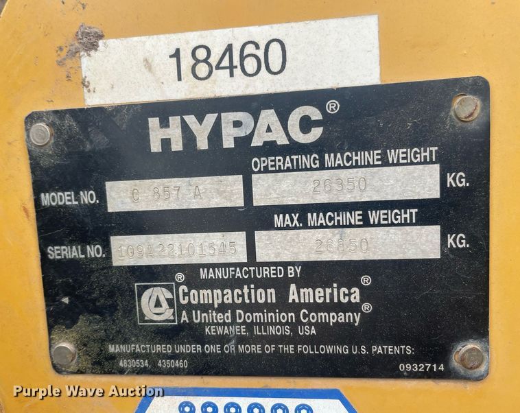 image for item LS9334 Hypac C857A  Single drum roller