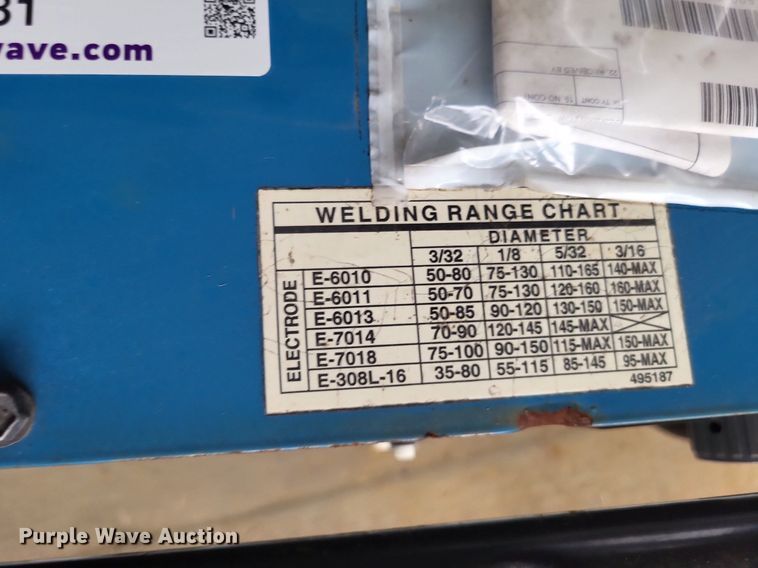 image for item LS9581 Miller Blue Star 6000  welder/generator