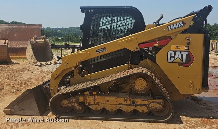 image for item LW9735 2019 Caterpillar 299D3  tracked skid steer loader